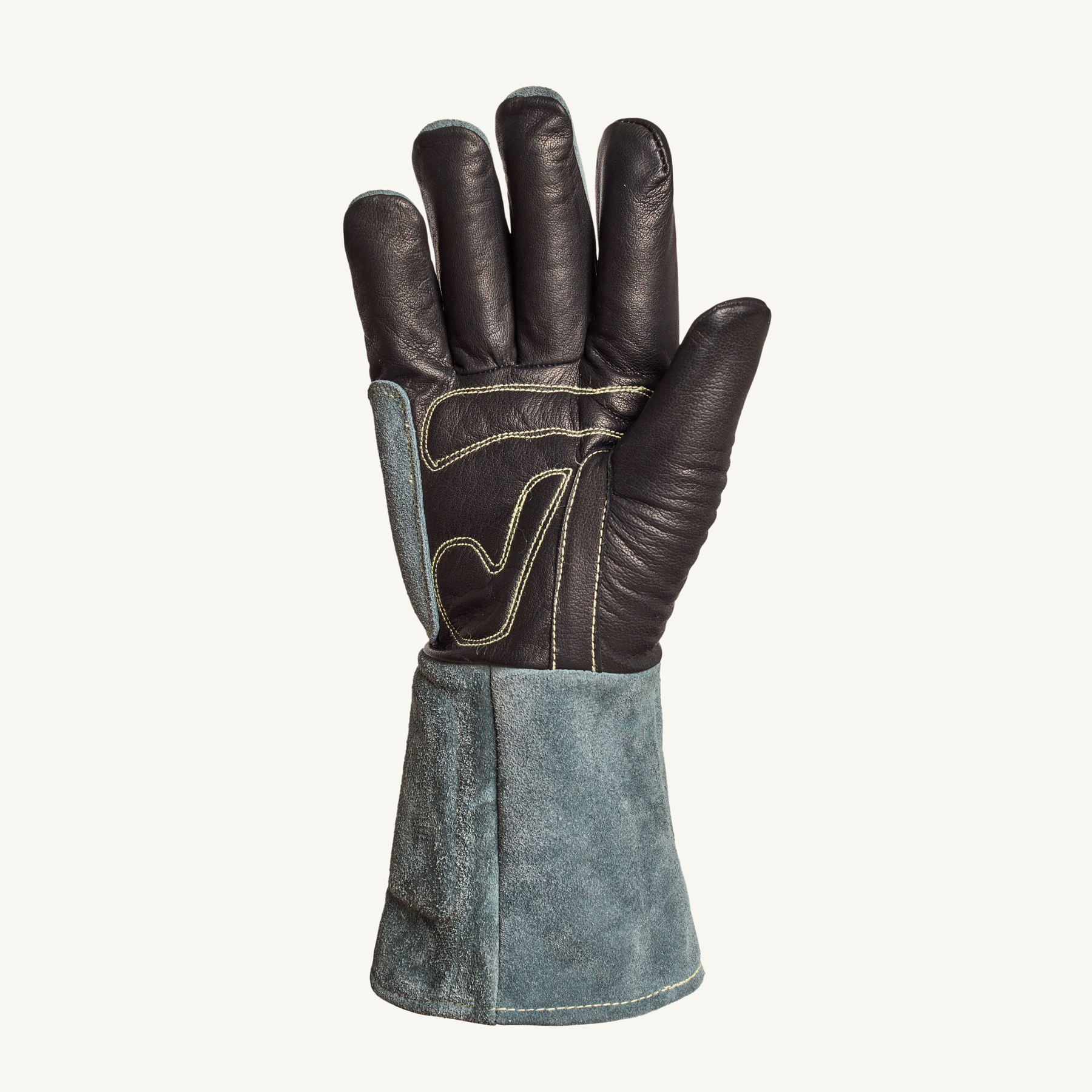 #398KGLBG Superior Glove® Endura® Premium Black Cowgrain Cut-Resistant Mig Welding Gloves